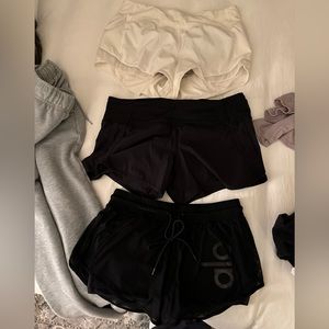 Two lululemon and one alo short